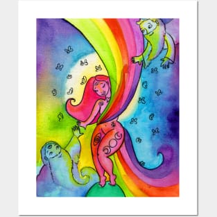 Rainbow Love Posters and Art